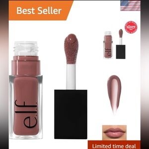 NEW e.l.f. Vegan Cosmetics Glow Reviver Lip Oil In Color Money Mauve 0.25 fl oz